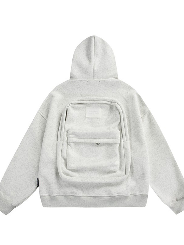 Men's Boxy Hooded Cardigan Sweatshirt for Spring and Autumn