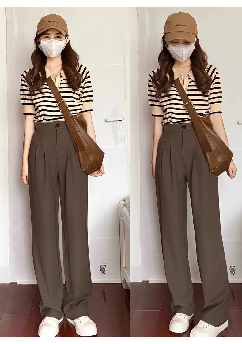 Women's Summer Ice Silk Wide-Leg Trousers