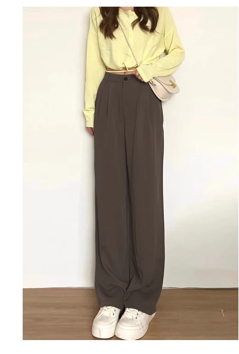 Women's Summer Ice Silk Wide-Leg Trousers
