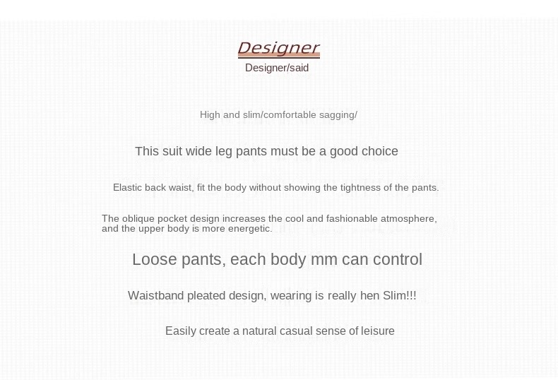 Women's Summer Ice Silk Wide-Leg Trousers