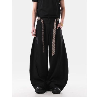 Men's Summer American Street Cleanfit Wide-Leg Trousers