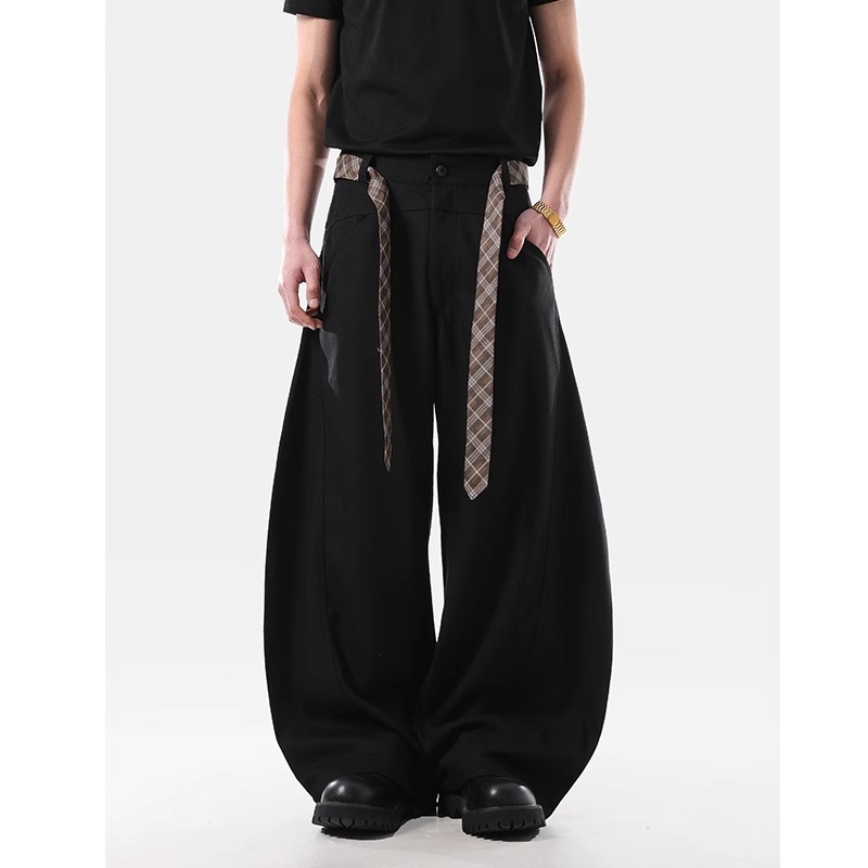 Men's Summer American Street Cleanfit Wide-Leg Trousers