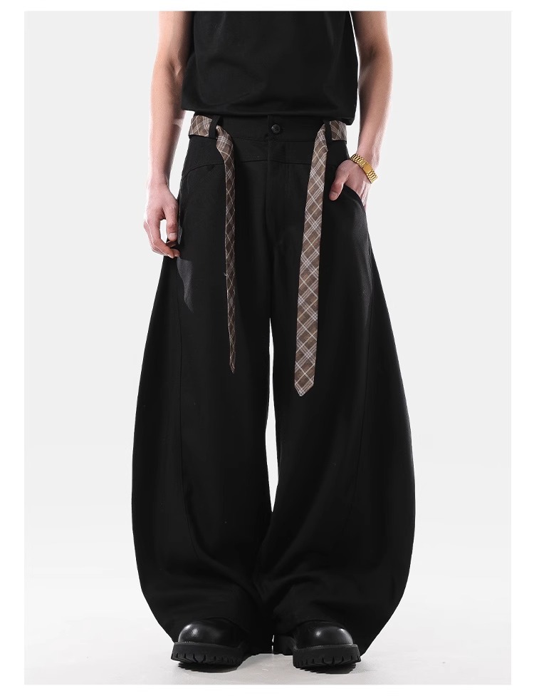 Men's Summer American Street Cleanfit Wide-Leg Trousers