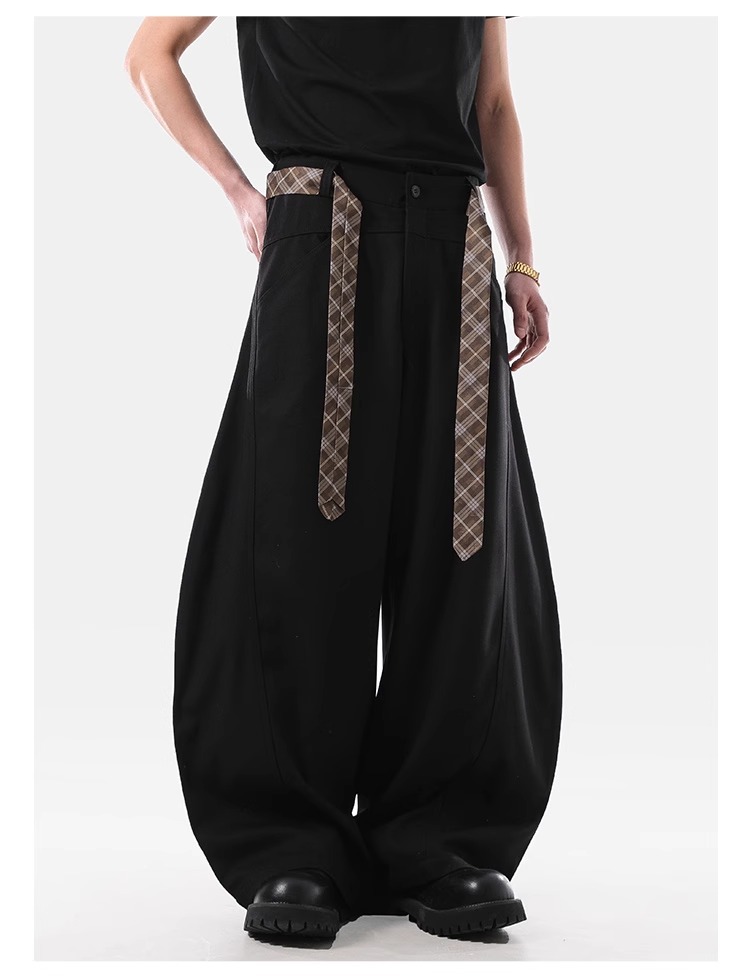 Men's Summer American Street Cleanfit Wide-Leg Trousers
