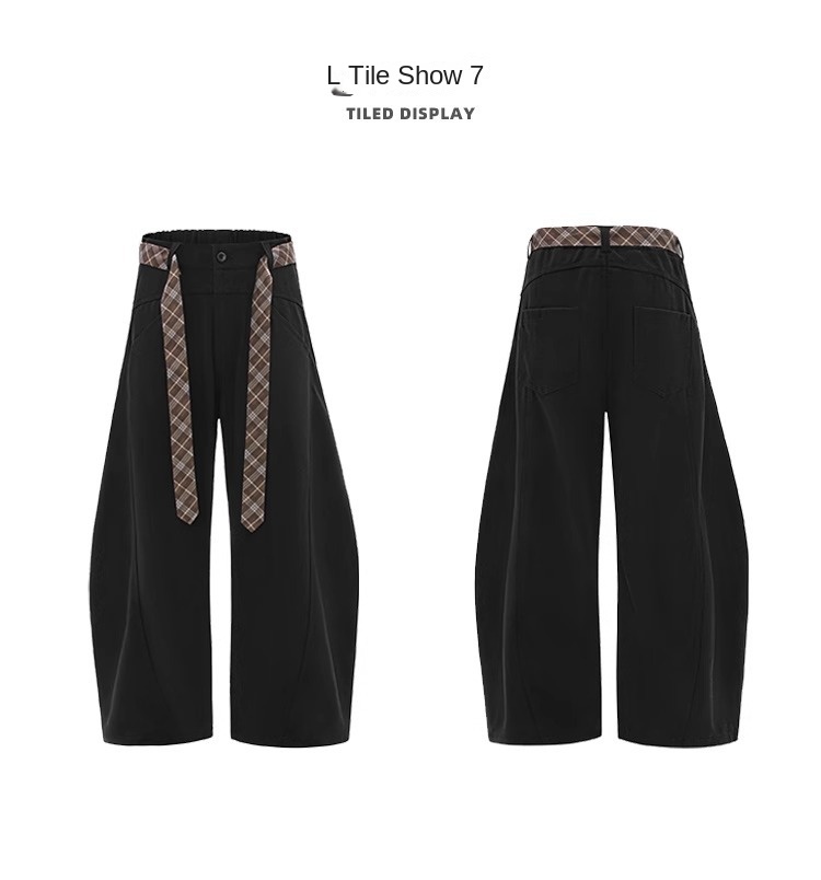 Men's Summer American Street Cleanfit Wide-Leg Trousers