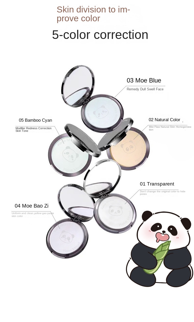 Bear Compact Powder for Concealer and Long - lasting Makeup