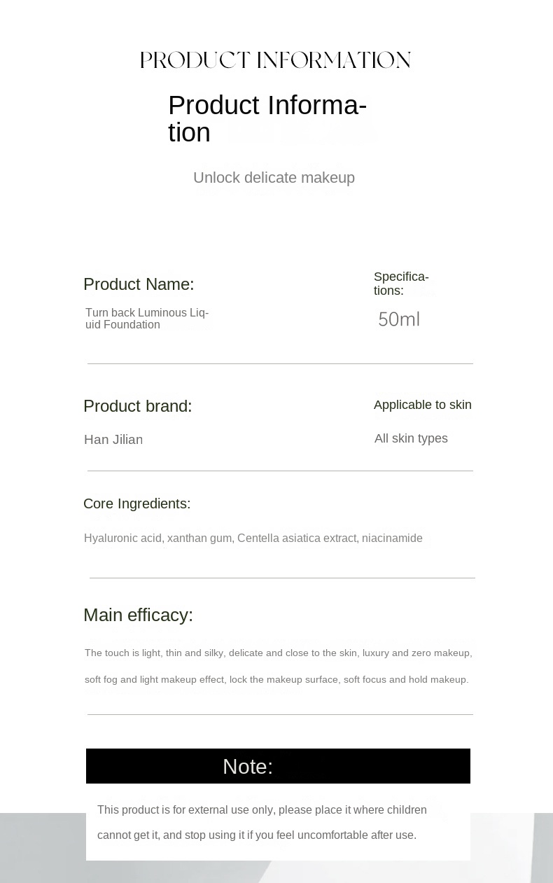 Glow Back Multi - effect Foundation