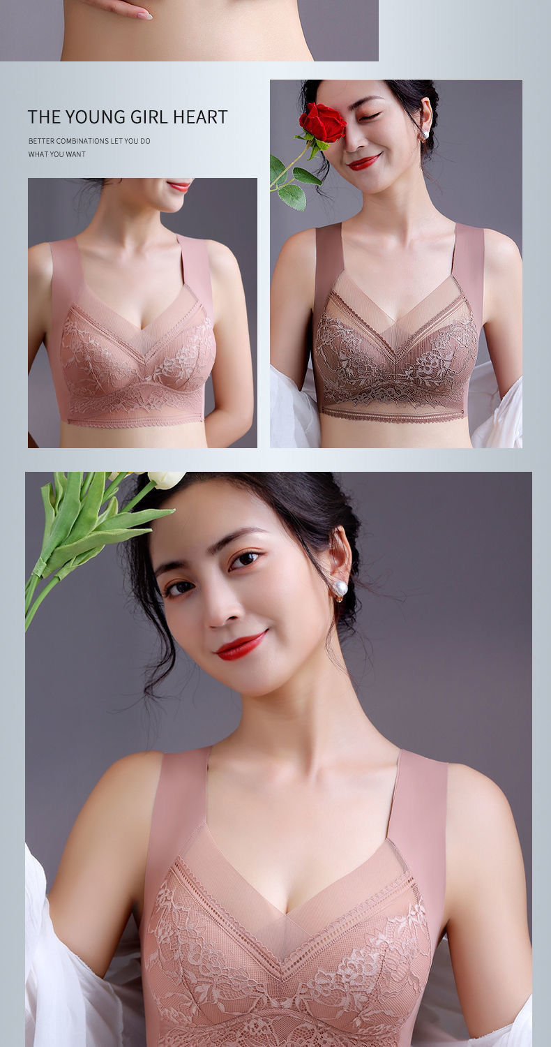 Women's Seamless Wirefree Bra for Large Breasts