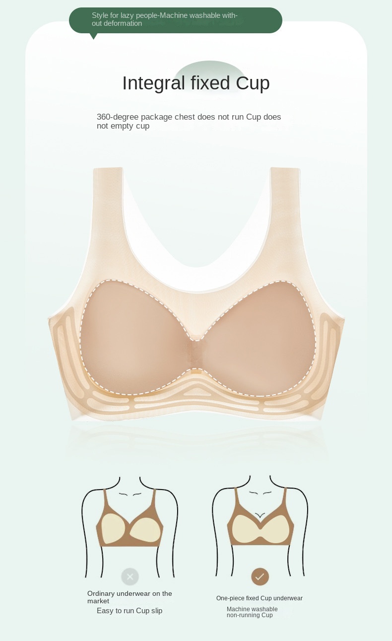 Ladies' Ultra-thin Jelly Support Cool Sensation Bra