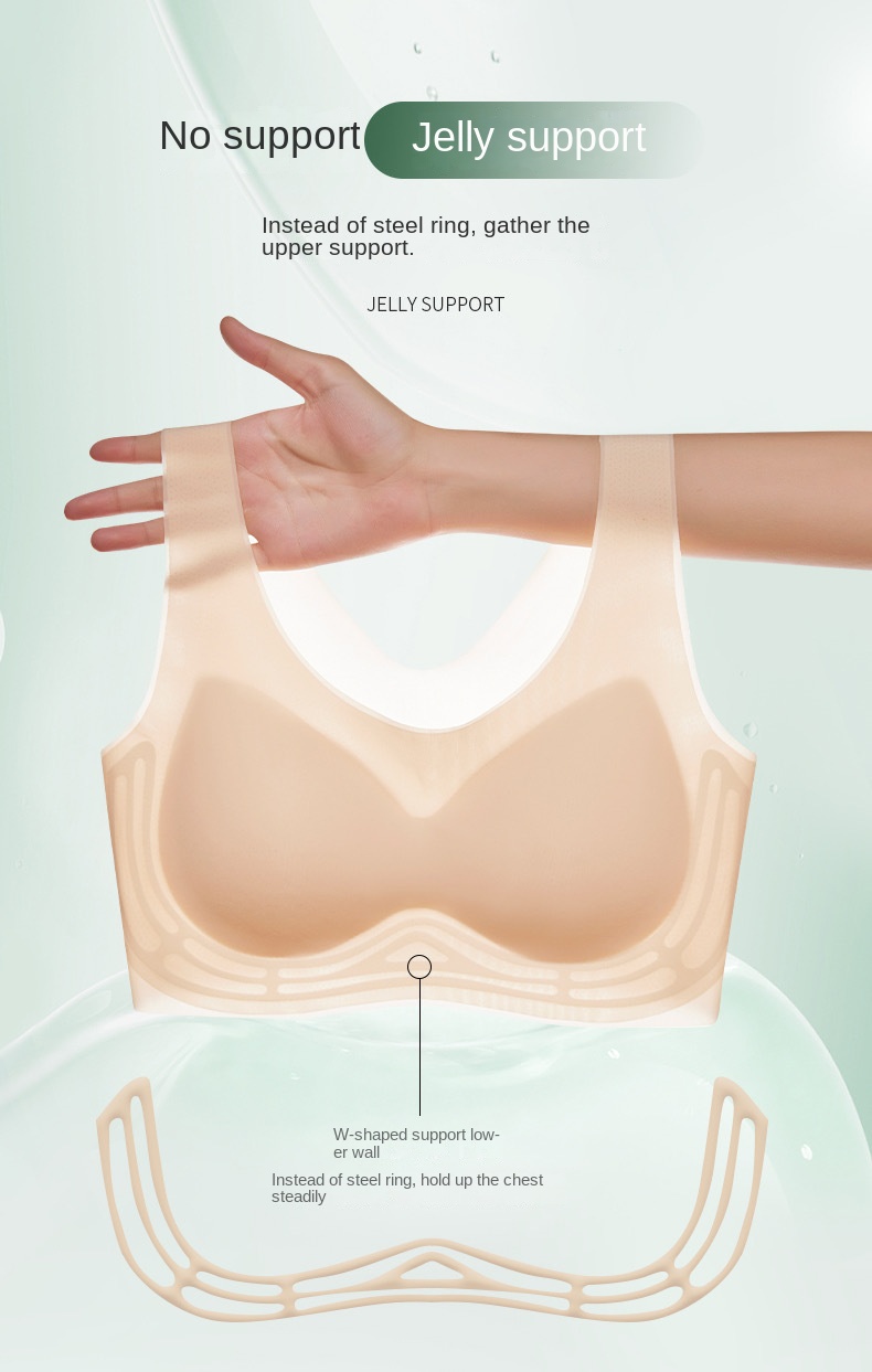 Ladies' Ultra-thin Jelly Support Cool Sensation Bra
