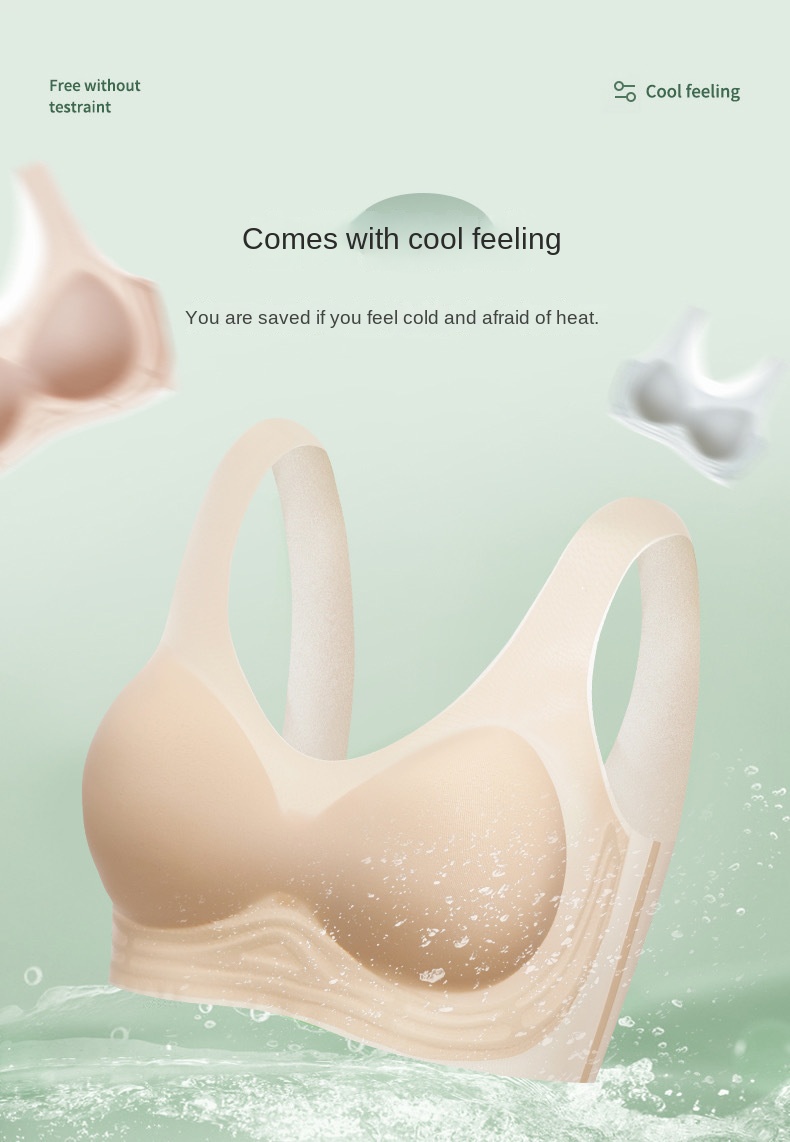 Ladies' Ultra-thin Jelly Support Cool Sensation Bra