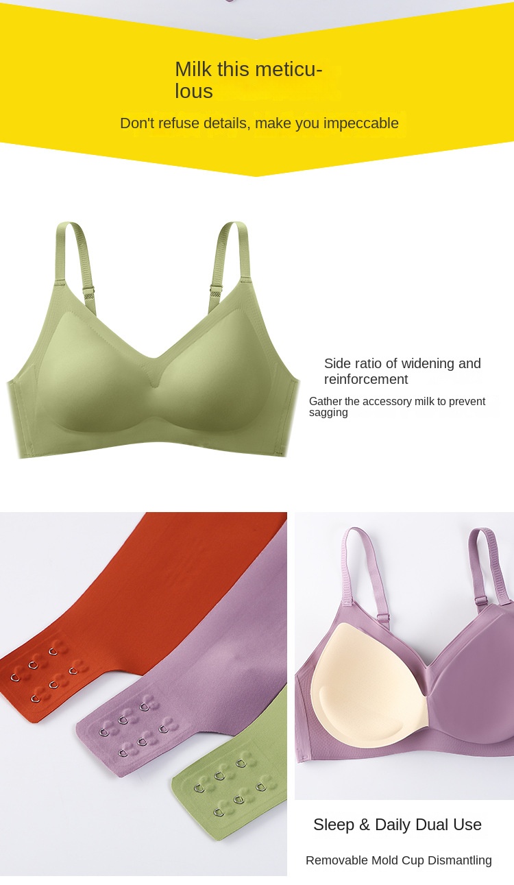 Women's Latex Wireless Bra for Small Breasts