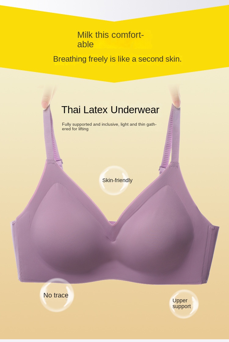 Women's Latex Wireless Bra for Small Breasts