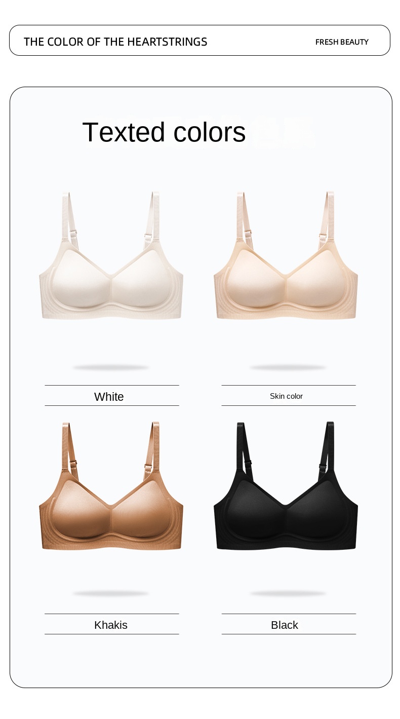 Women's Jelly Ice Silk Seamless Bra for Support and Comfort