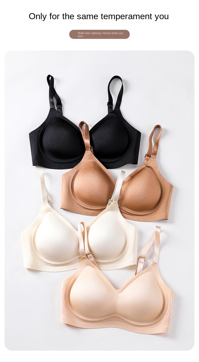 Women's Jelly Ice Silk Seamless Bra for Support and Comfort