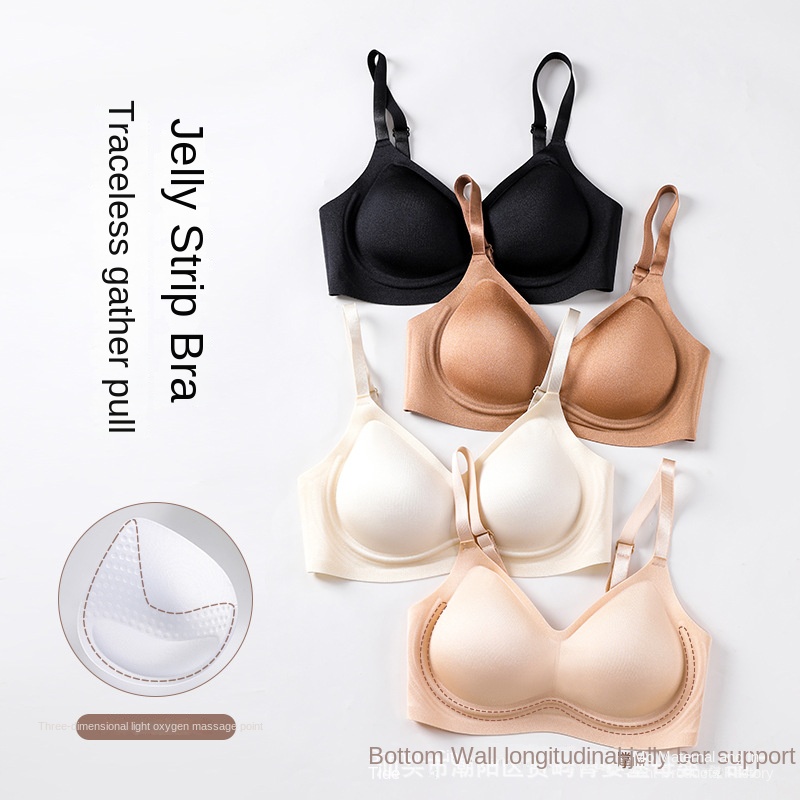 Women's Jelly Ice Silk Seamless Bra for Support and Comfort