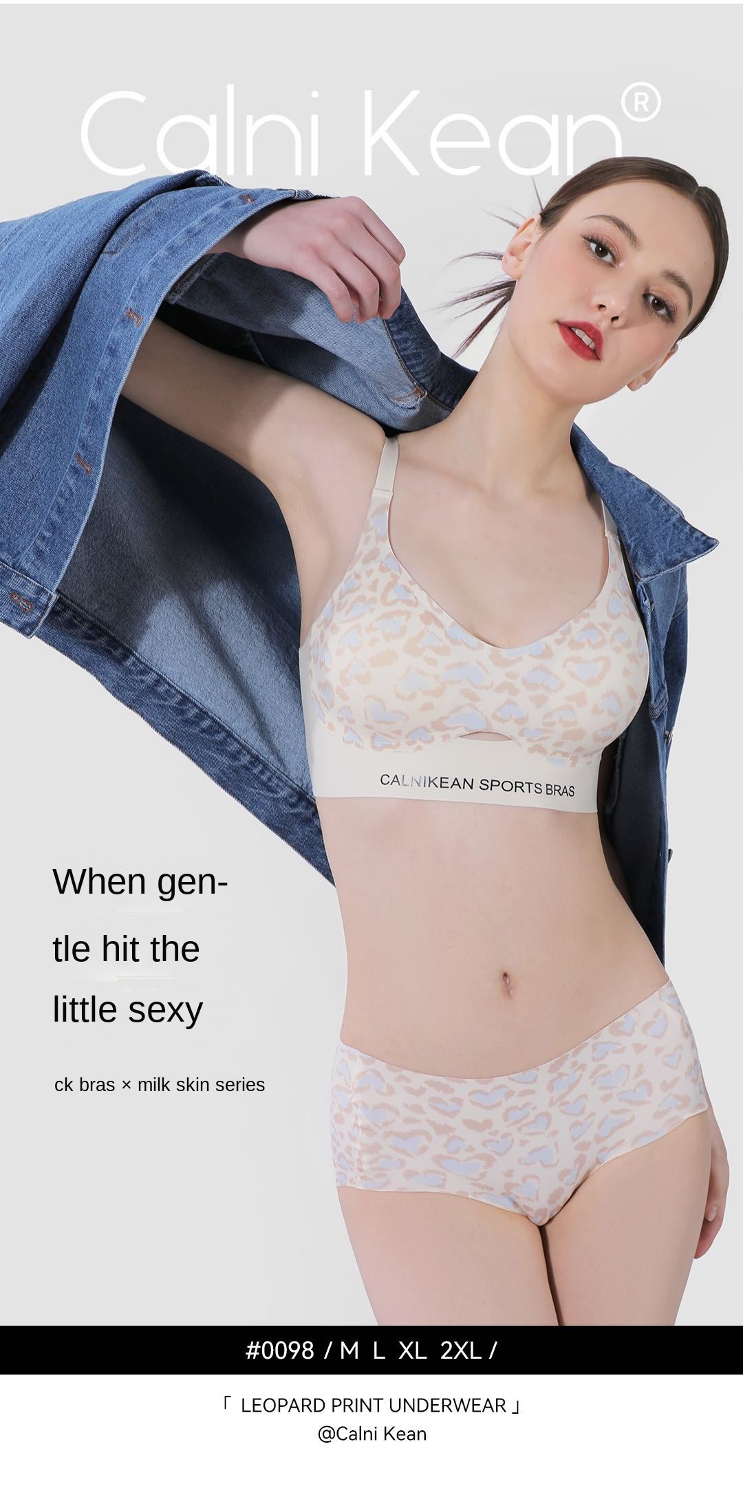 Leopard Print Comfortable Push-up Bra