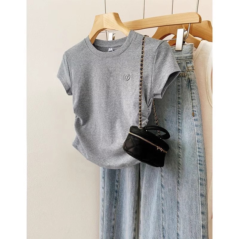 Plus Size Korean Cotton T Shirt for Women