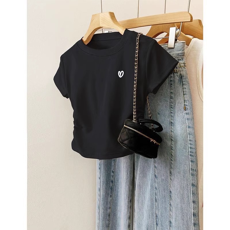 Plus Size Korean Cotton T Shirt for Women