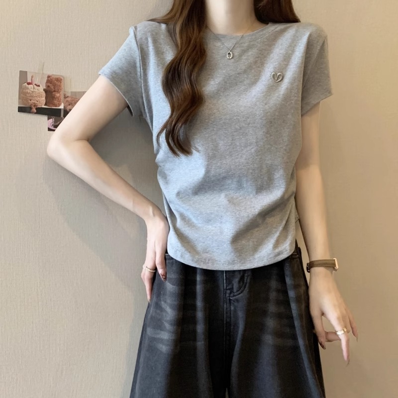 Plus Size Korean Cotton T Shirt for Women