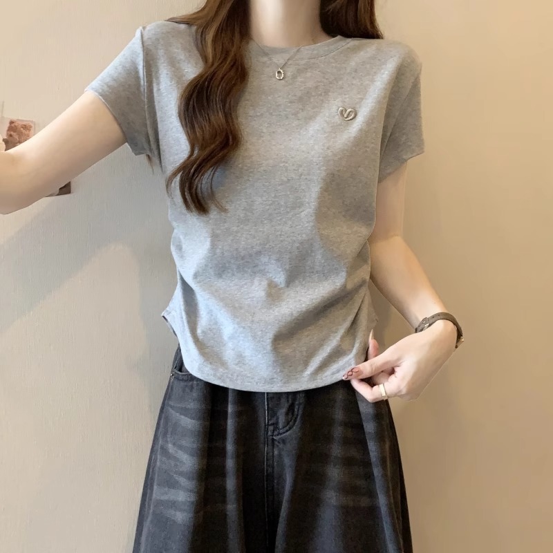 Plus Size Korean Cotton T Shirt for Women