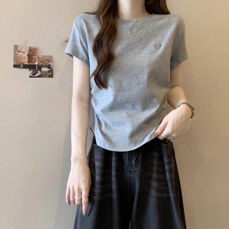 Plus Size Korean Cotton T Shirt for Women
