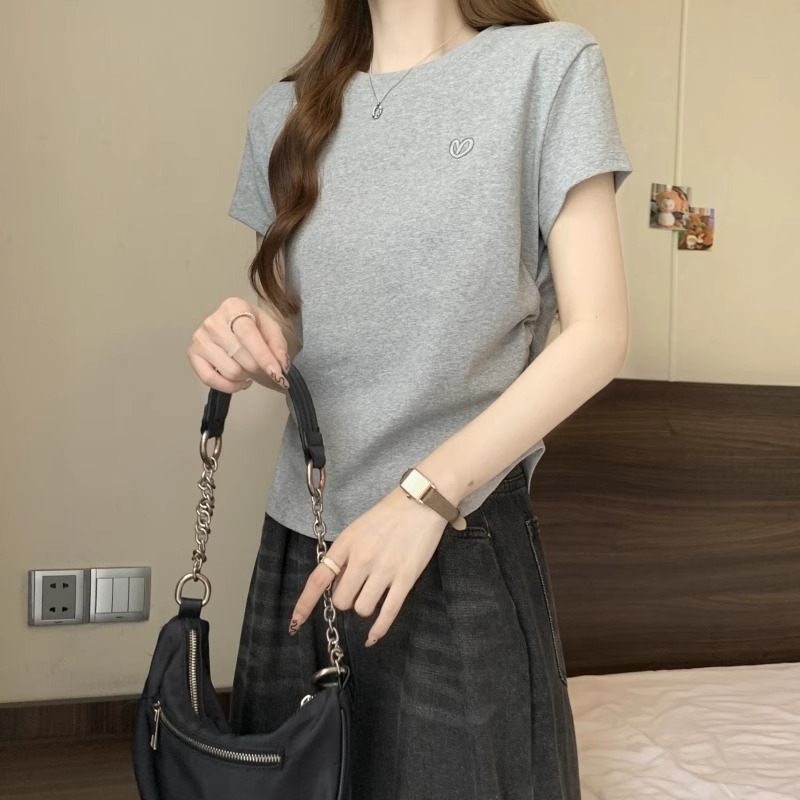 Plus Size Korean Cotton T Shirt for Women