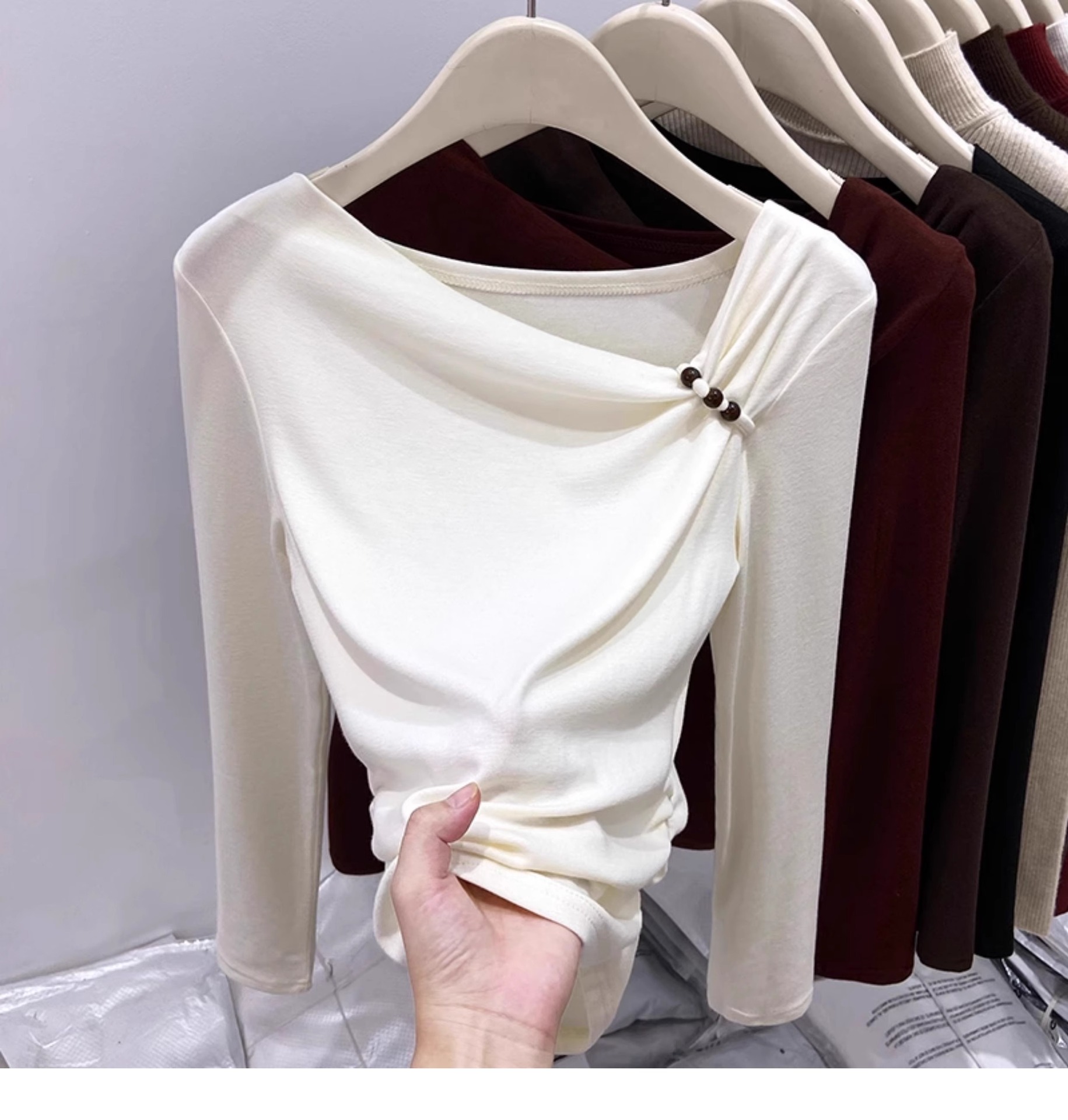 Plus Size Women's Winter Long Sleeve T-Shirt