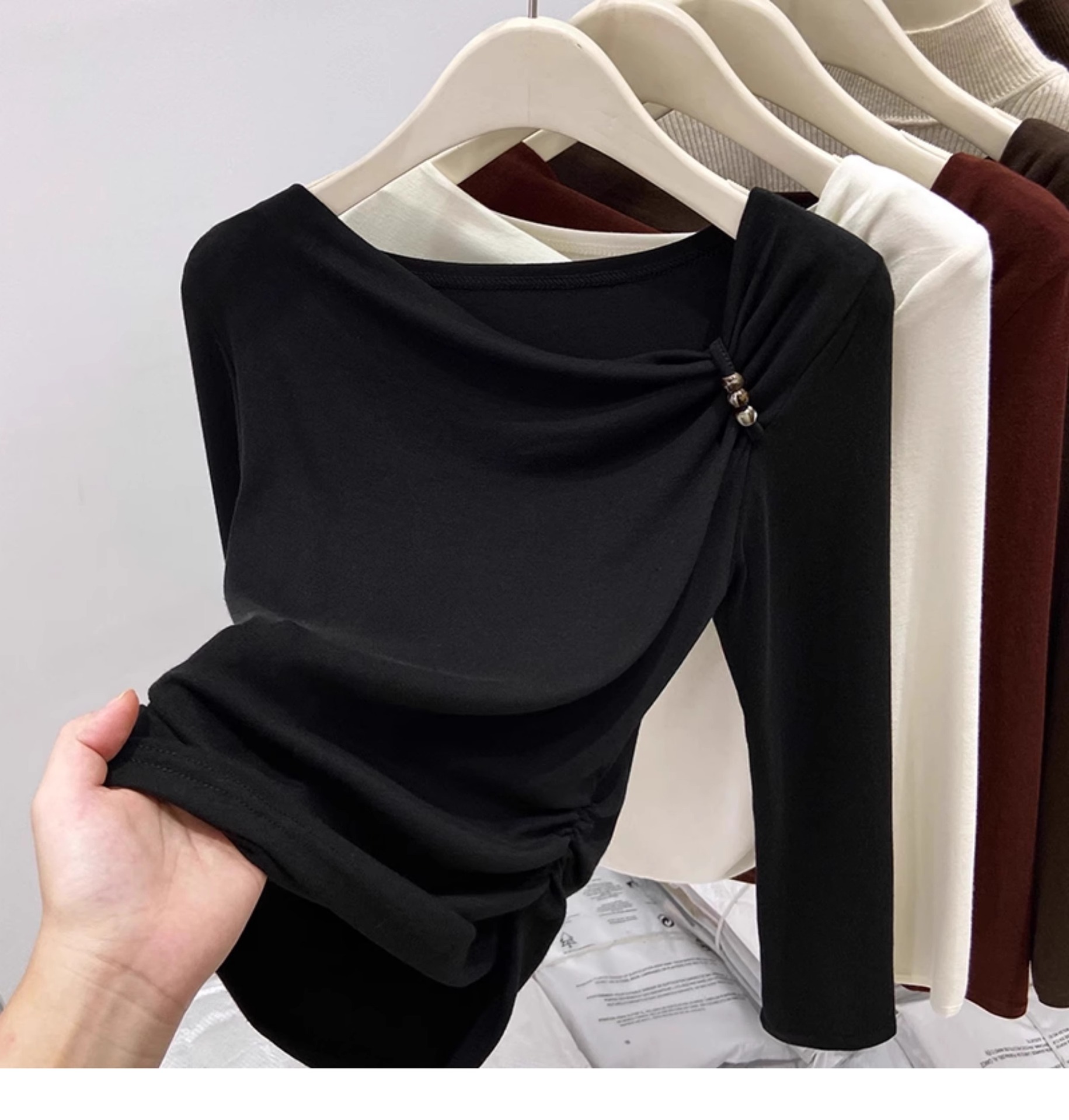 Plus Size Women's Winter Long Sleeve T-Shirt