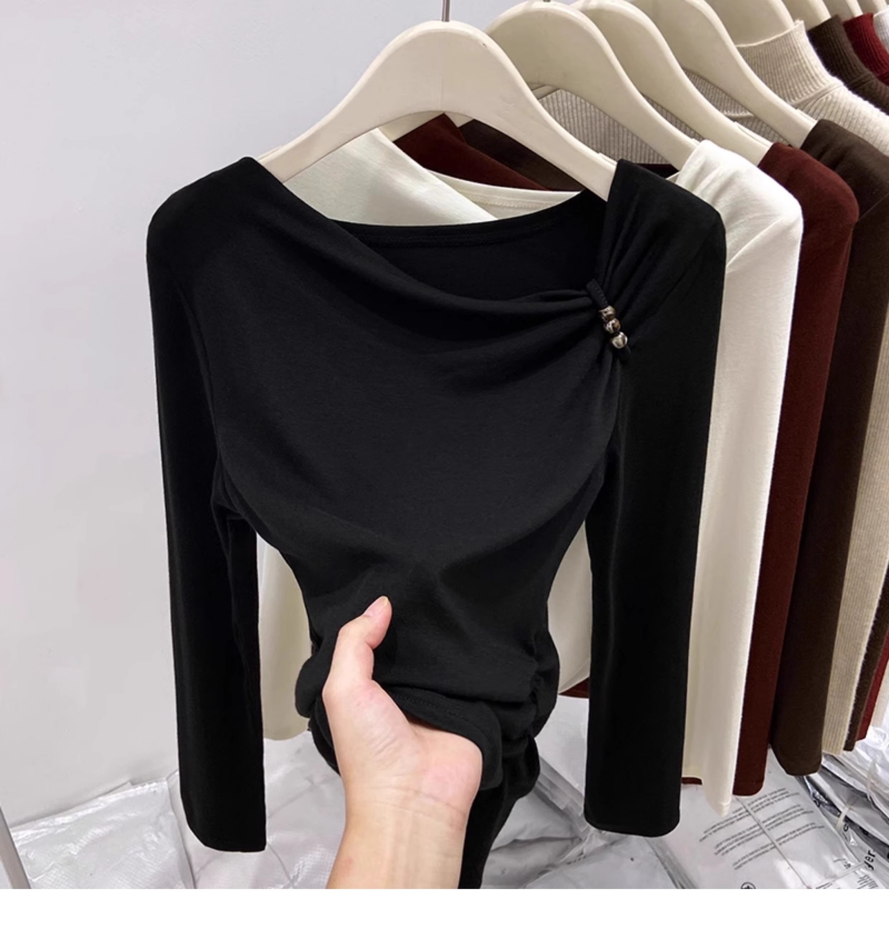 Plus Size Women's Winter Long Sleeve T-Shirt