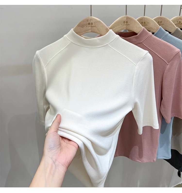 Women's Fall Winter Plus Size 3/4 Sleeve T-Shirt Top