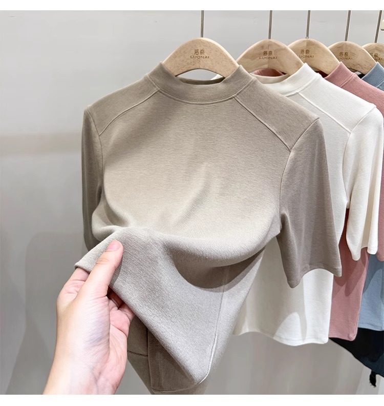 Women's Fall Winter Plus Size 3/4 Sleeve T-Shirt Top