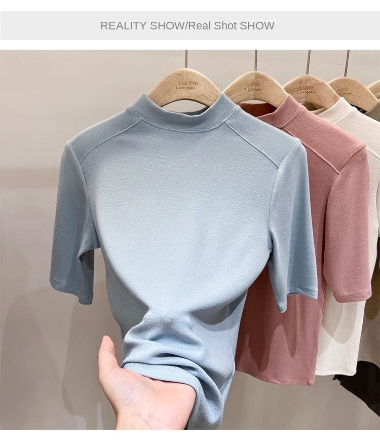 Women's Fall Winter Plus Size 3/4 Sleeve T-Shirt Top