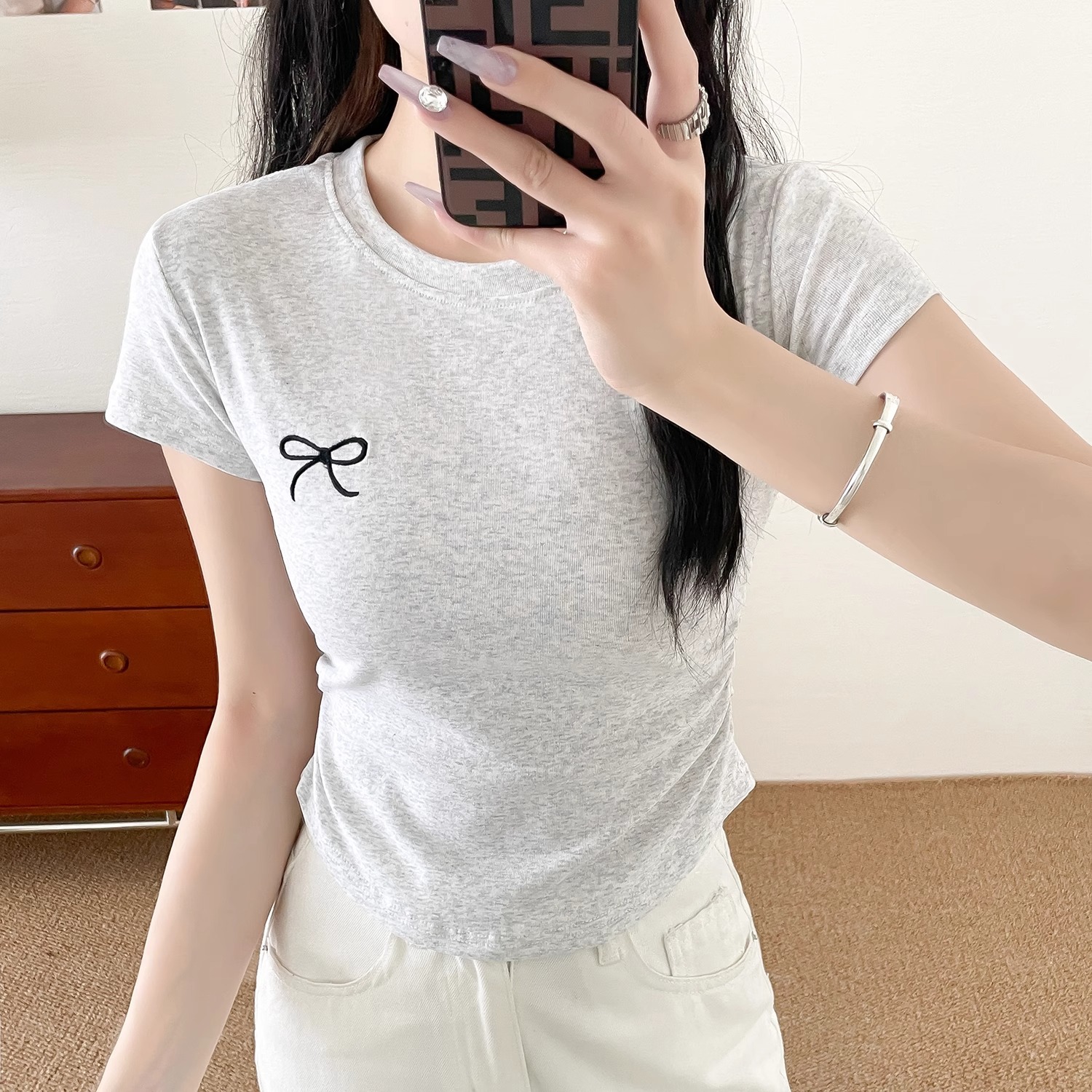 Cotton Plus Size Women's Summer Short Sleeve T-Shirt