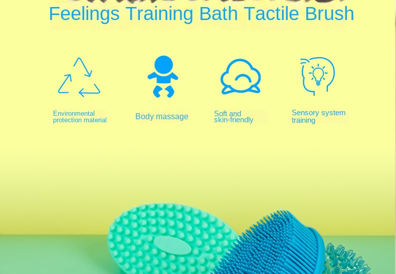 Kids Sensory Training Touch Brush and Massage Ball Toy