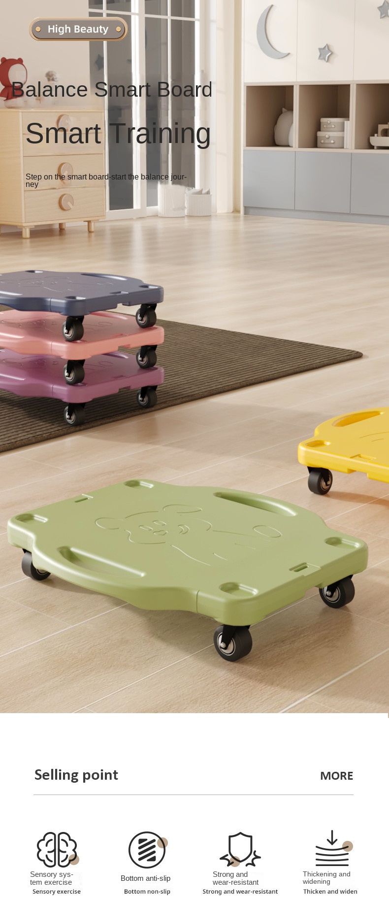 Kids Sensory Training Balance Scooter
