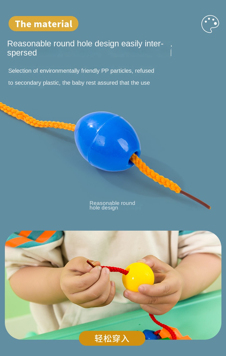 Kids Bead Stringing Sensory Training Toys
