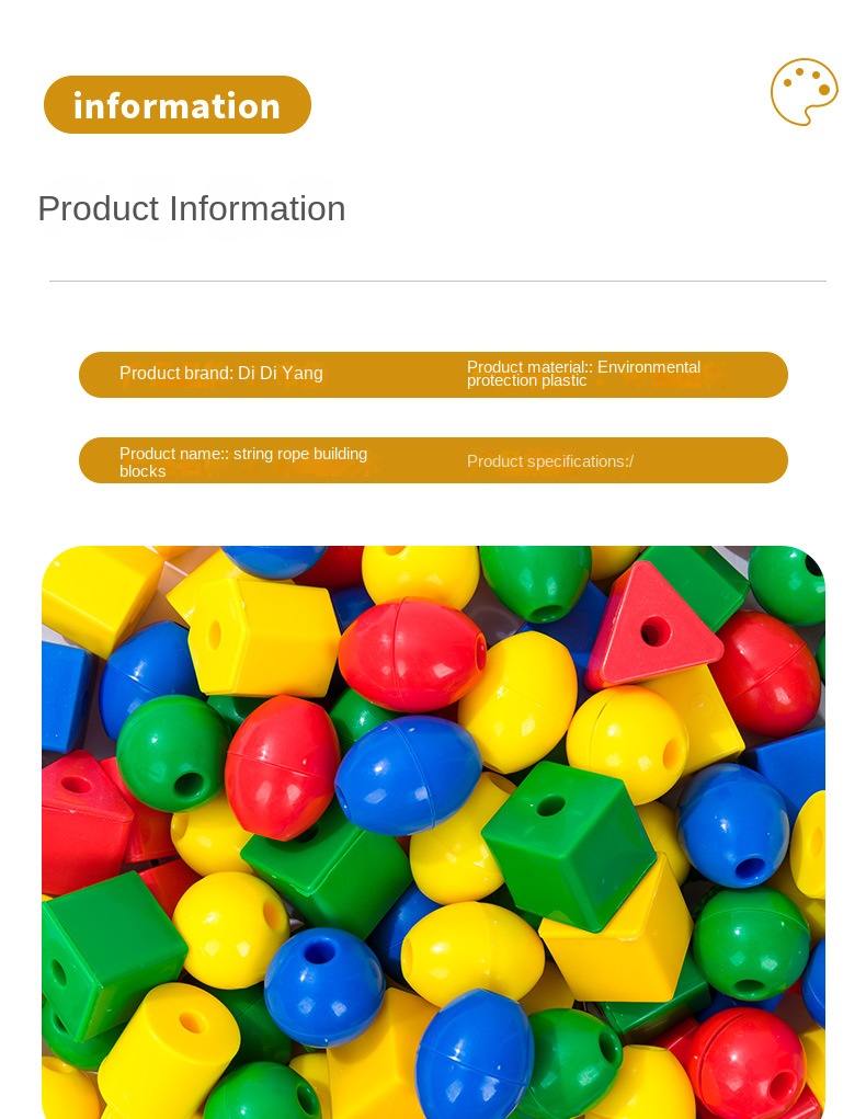 Kids Bead Stringing Sensory Training Toys