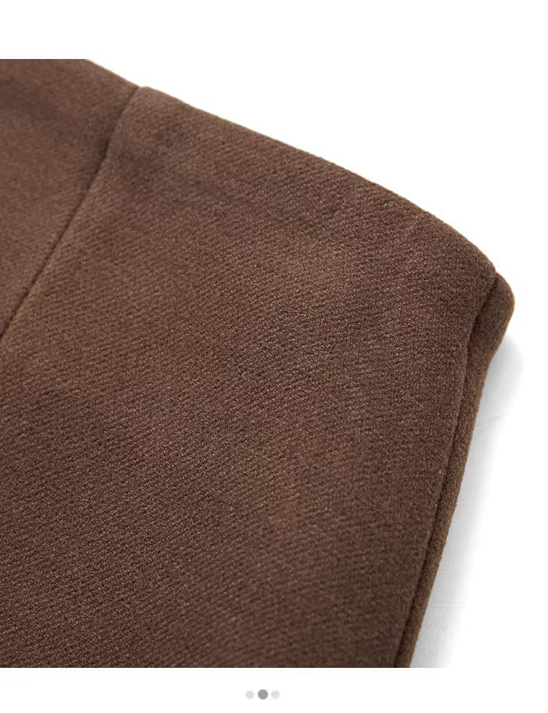 Women's Woolen A-line Mid-length Skirt