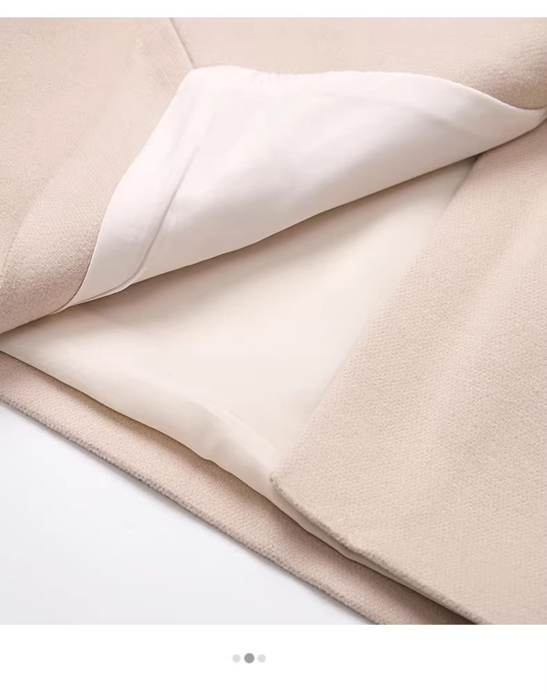 Women's Woolen A-line Mid-length Skirt