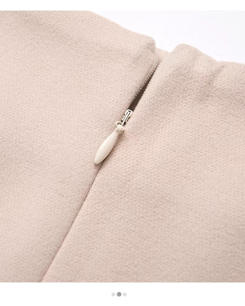 Women's Woolen A-line Mid-length Skirt