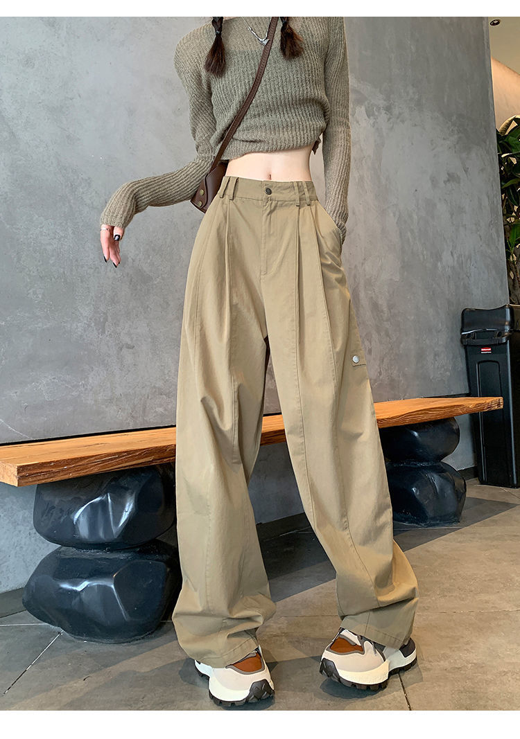 Women's Small Chanel-style American Work Wide-leg Pants