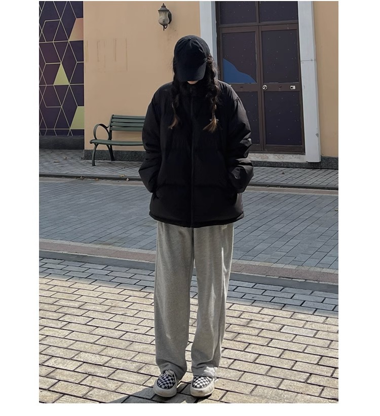 Green Loose Couple Winter Cotton Coat