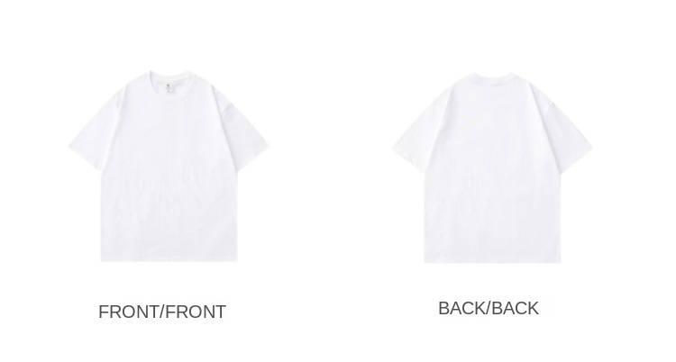 Men's 400g Pure Cotton Heavyweight Crew Neck T-Shirt