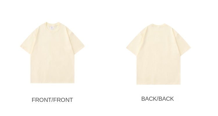 Men's 400g Pure Cotton Heavyweight Crew Neck T-Shirt
