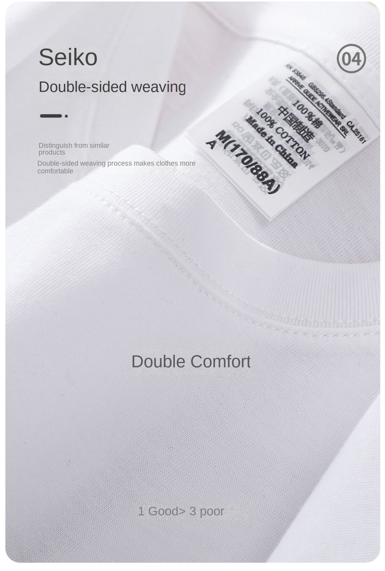 Men's 400g Pure Cotton Heavyweight Crew Neck T-Shirt