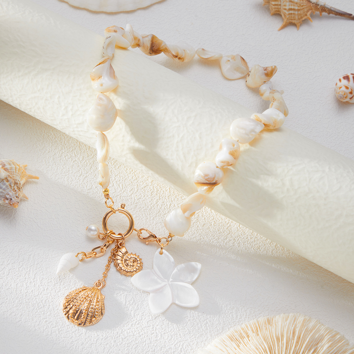 Boho Shell Pearl Jewelry Set
