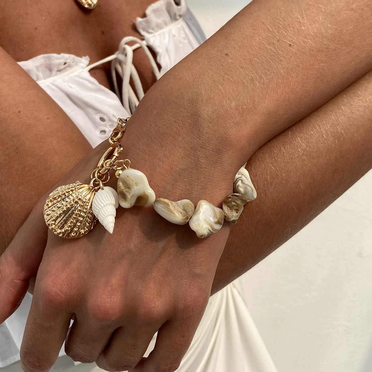 Boho Shell Pearl Jewelry Set