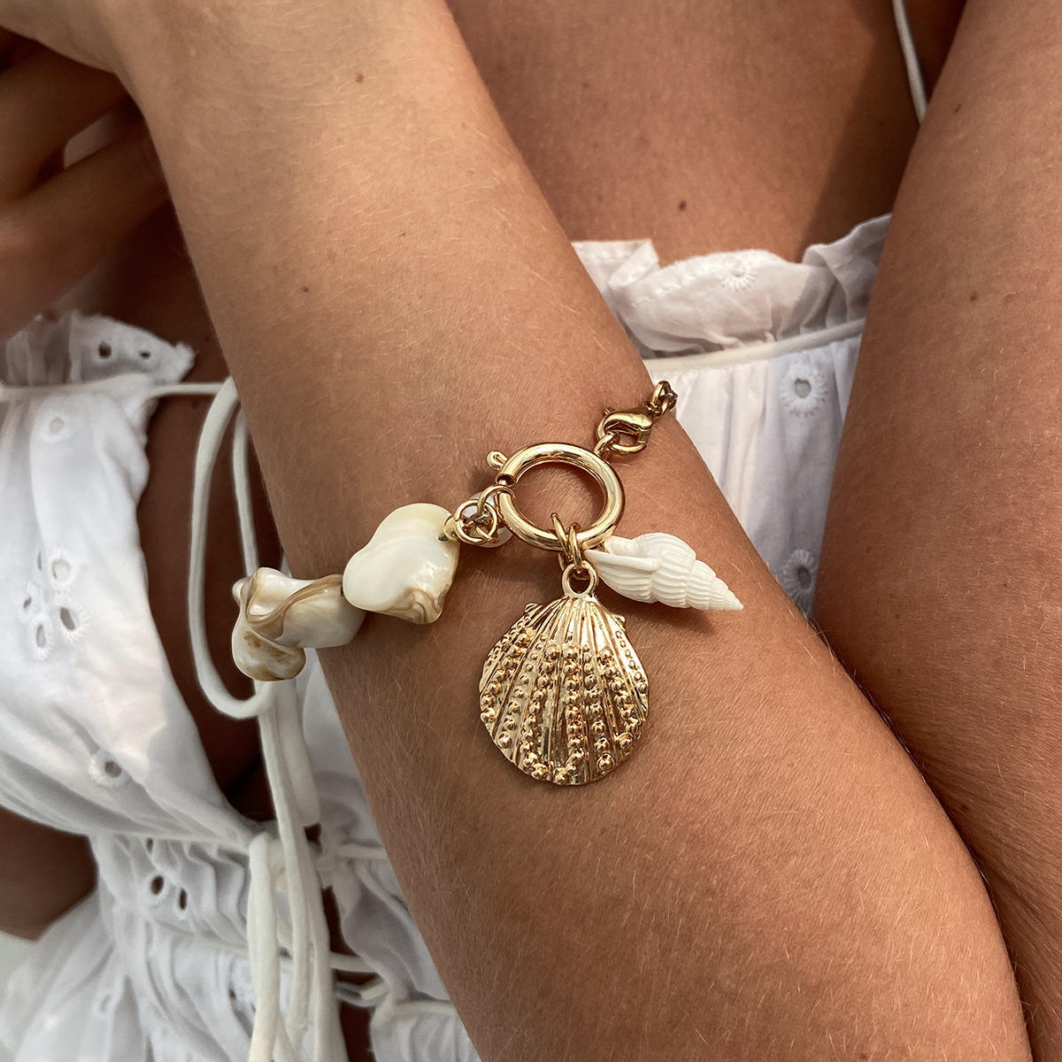 Boho Shell Pearl Jewelry Set