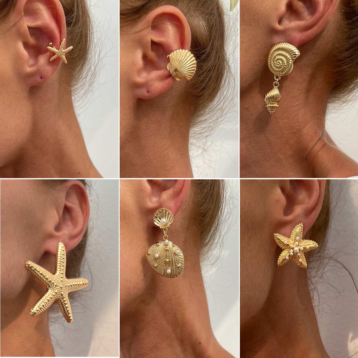 Ocean Star & Starfish Earrings